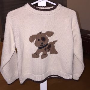 Tan with brown puppy sweater